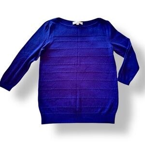 LOFT Royal Blue Crew Neck Sweater